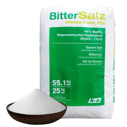Natural Epsom Salts Food Grade 25kg - Bittersalz